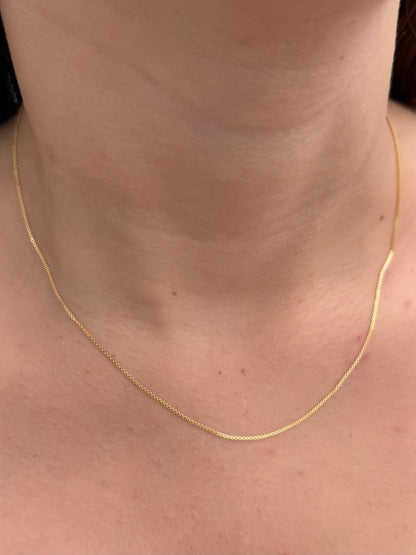Cadena China 1.45gr / 45cm / 1mm — Oro Amarillo