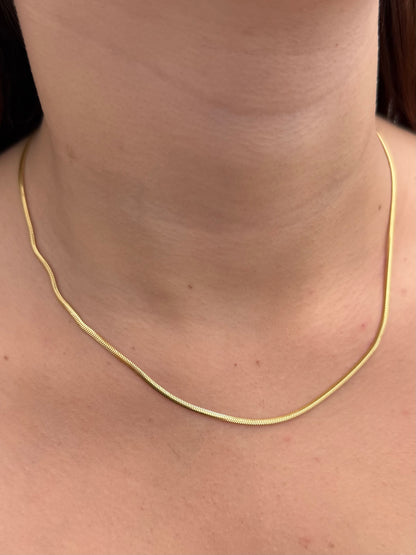 Cadena Veneciana Especial 4.8gr / 45cm / 2.1mm — Oro Amarillo