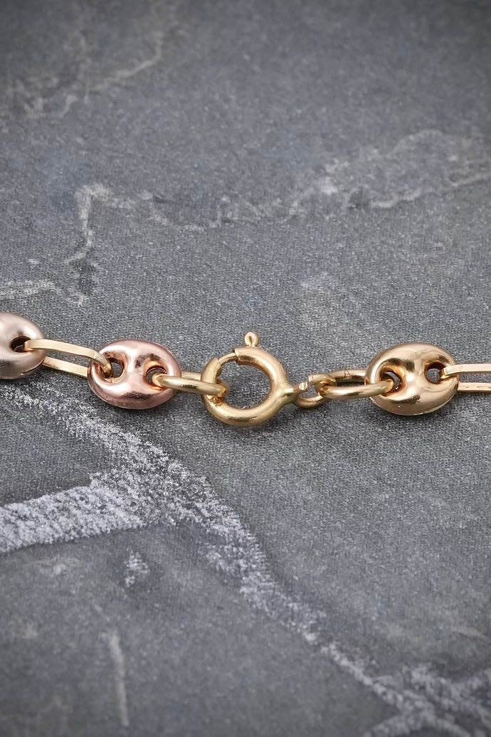 Pulso bebe con placa 2.1gr / Largo 17.5cm / Tres Oros Nac M