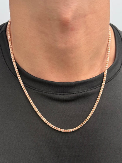 Cadena Canutillo 19.9gr / 55cm / 3.2mm — Oro Rosado