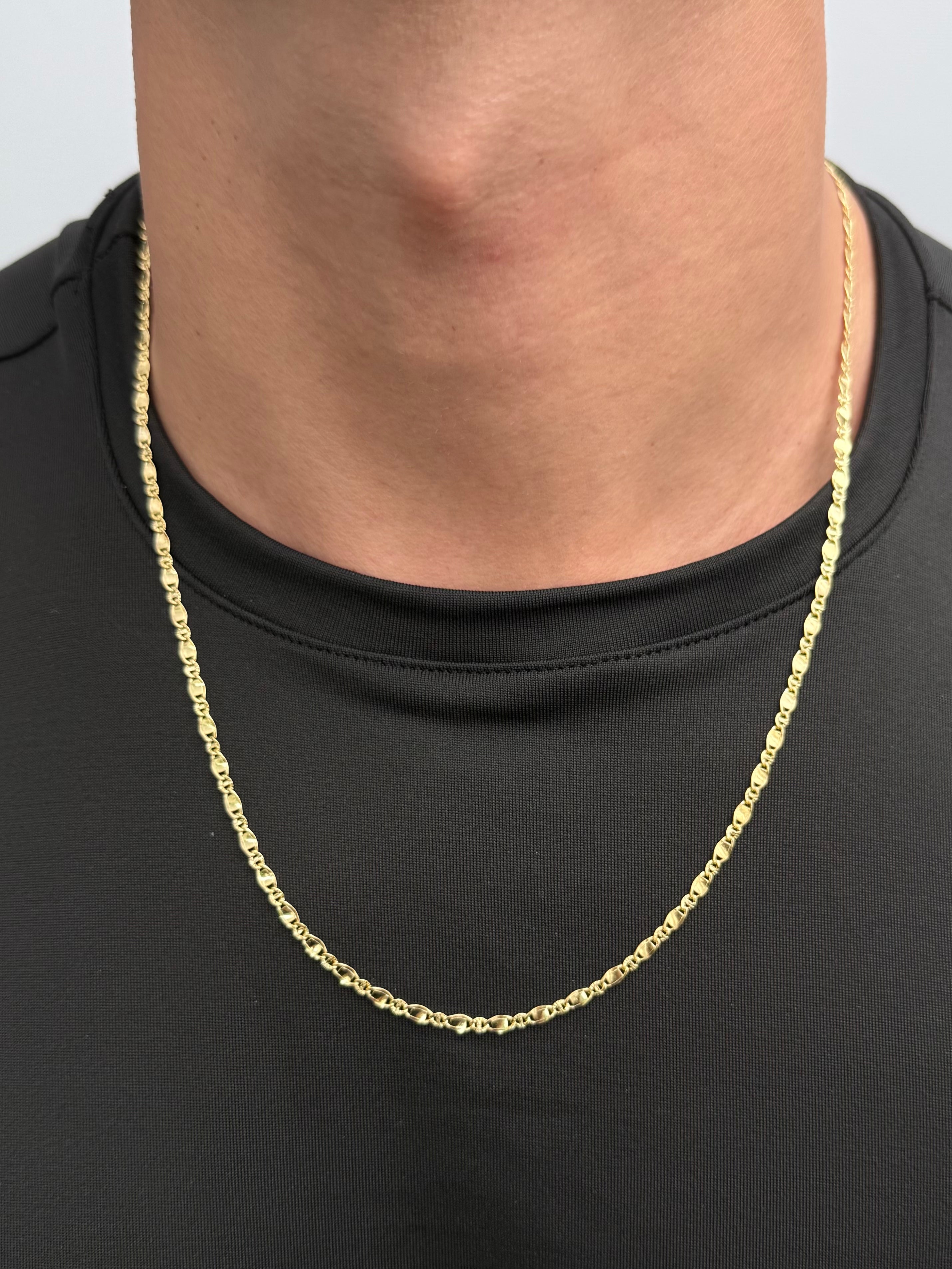 Cadena Plana Especial 4.5gr / 60cm / 3.1mm — Oro Amarillo