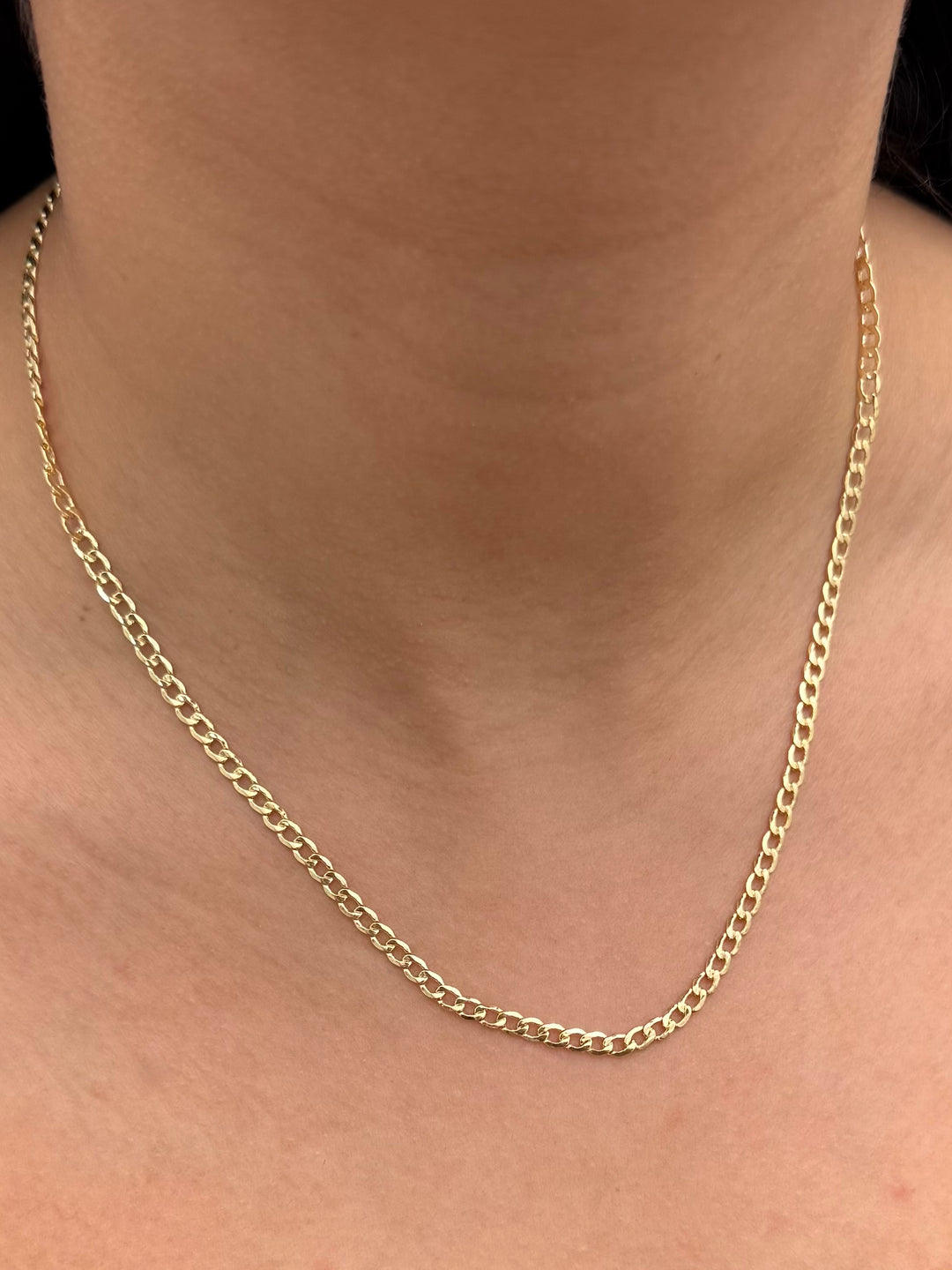 Cadena cubana 4gr / Largo 45cm — Oro Amarillo