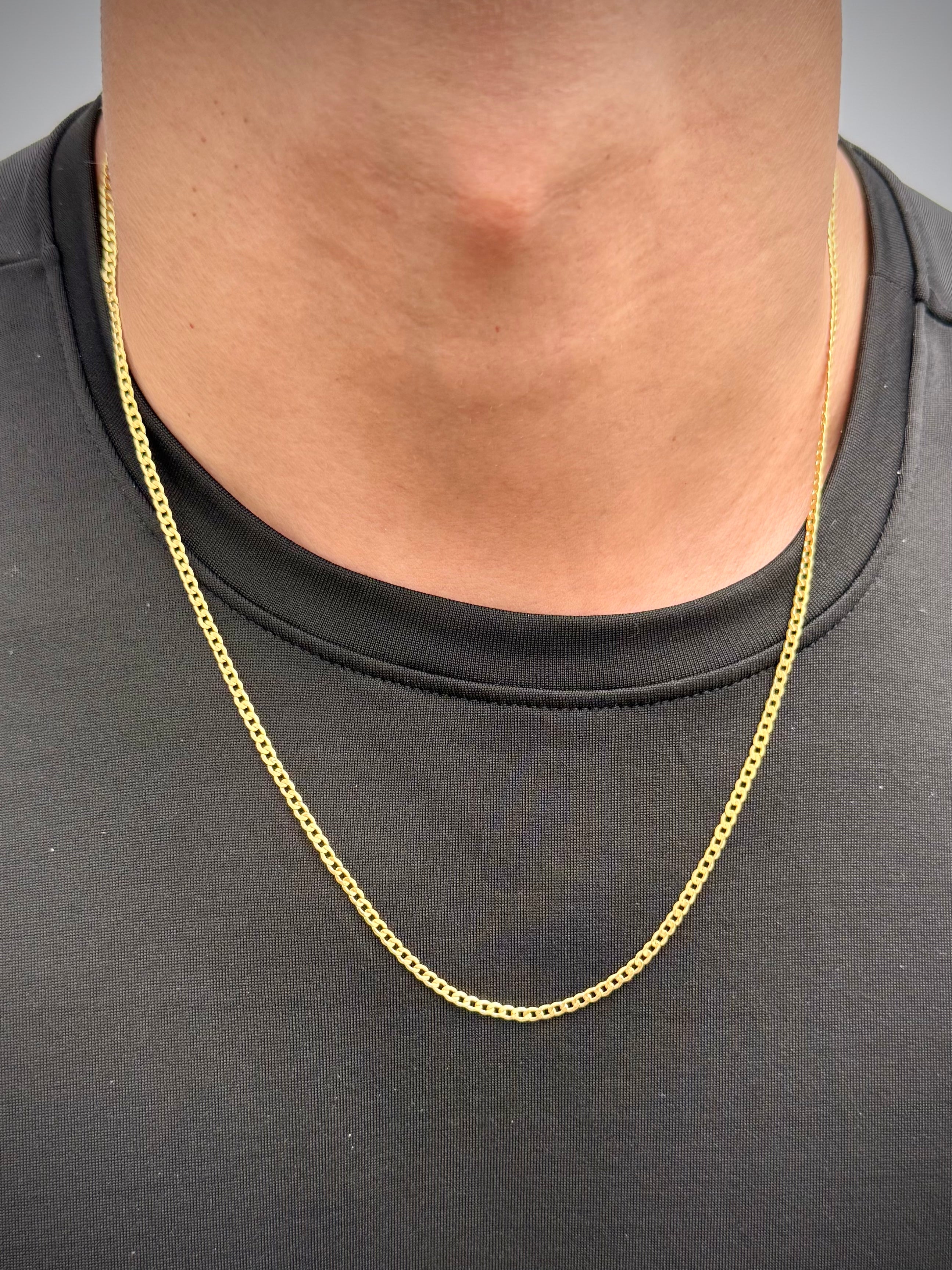 Cadena cubana 3.1gr / Largo 60cm — Oro Amarillo