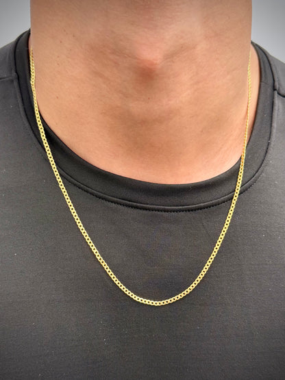 Cadena cubana 3.1gr / Largo 60cm — Oro Amarillo