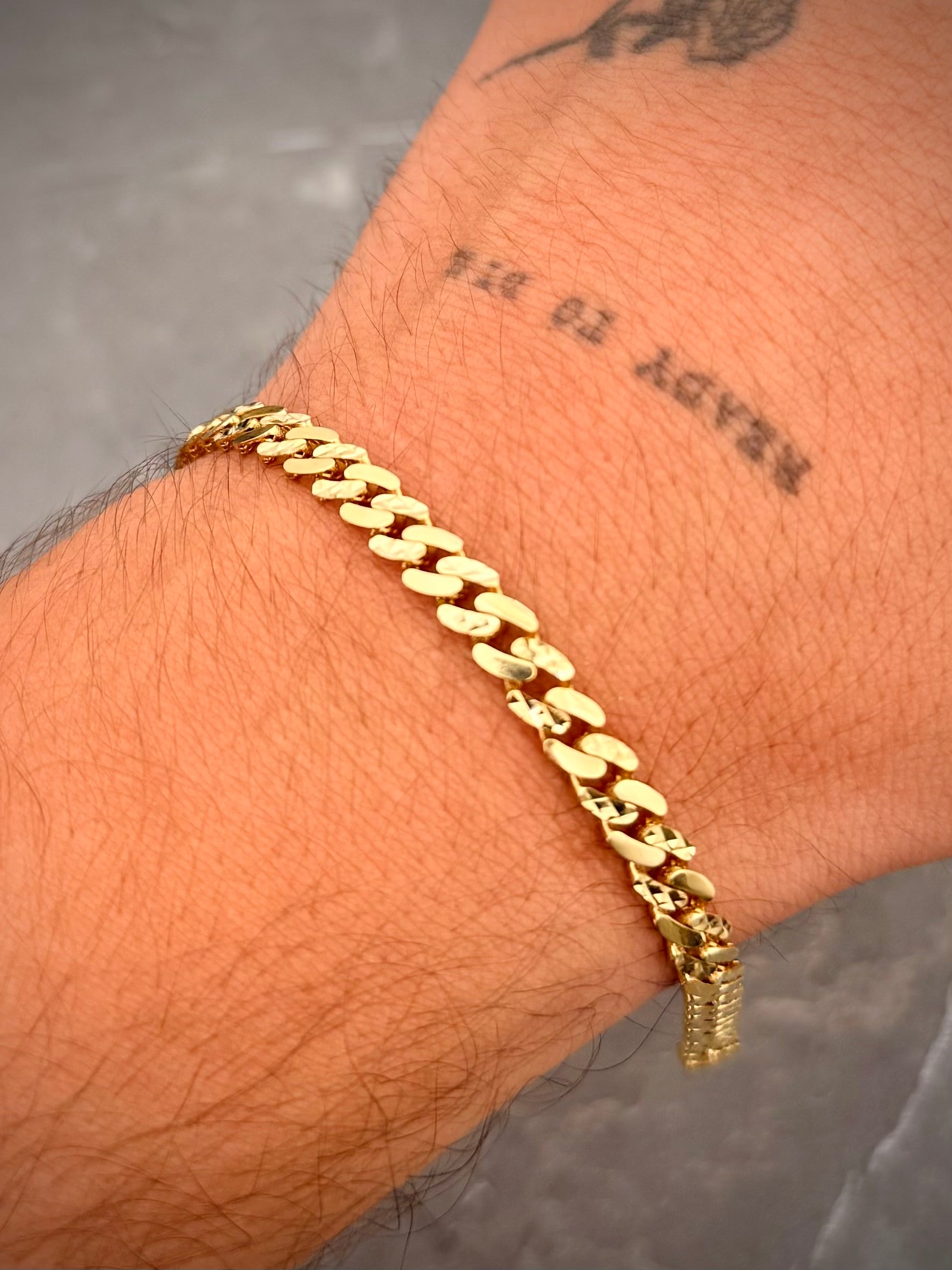 Pulso monaco 8.15gr / Largo 20cm / Oro Amarillo italy +6 P