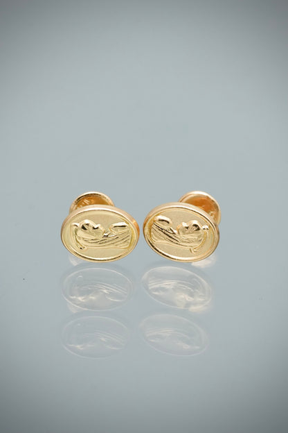 Topos Virgen Maria 0.8gr / 0.8cm / 7.3mm — Oro Amarillo