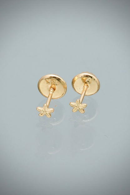 Topos Flor 0,4gr / 0.3cm / 3.2mm — Oro Amarillo