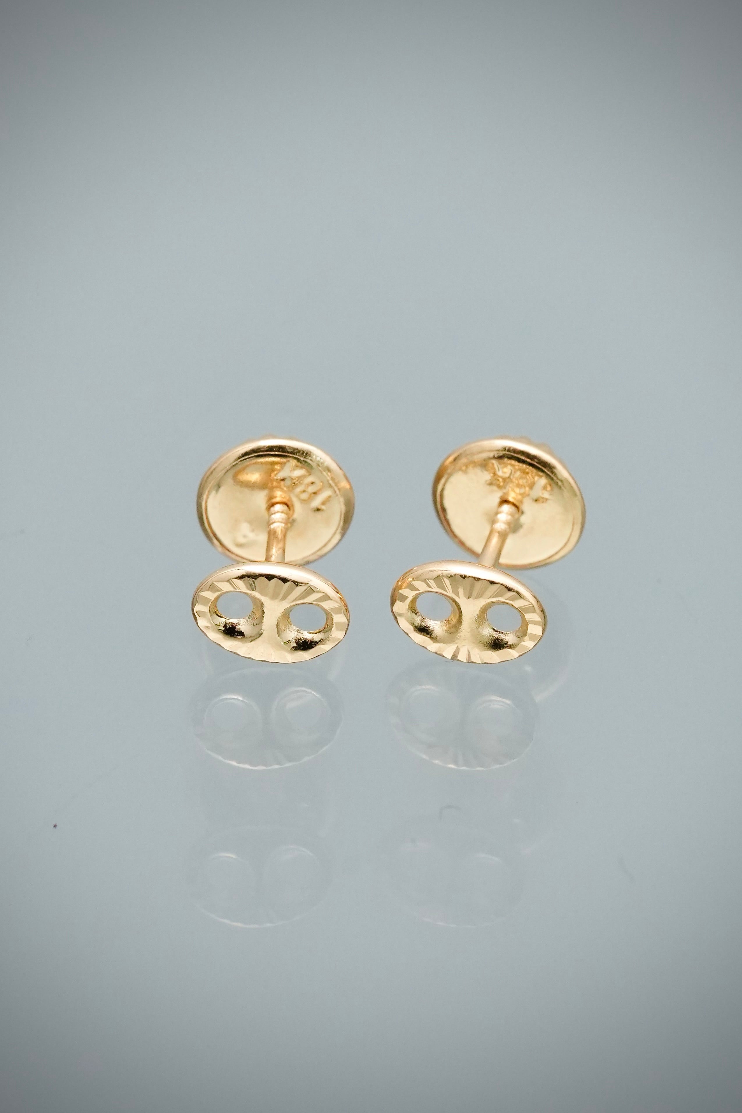 Topos Gc Diamantados 0.5gr / 0.4cm / 5.7mm — Oro Amarillo