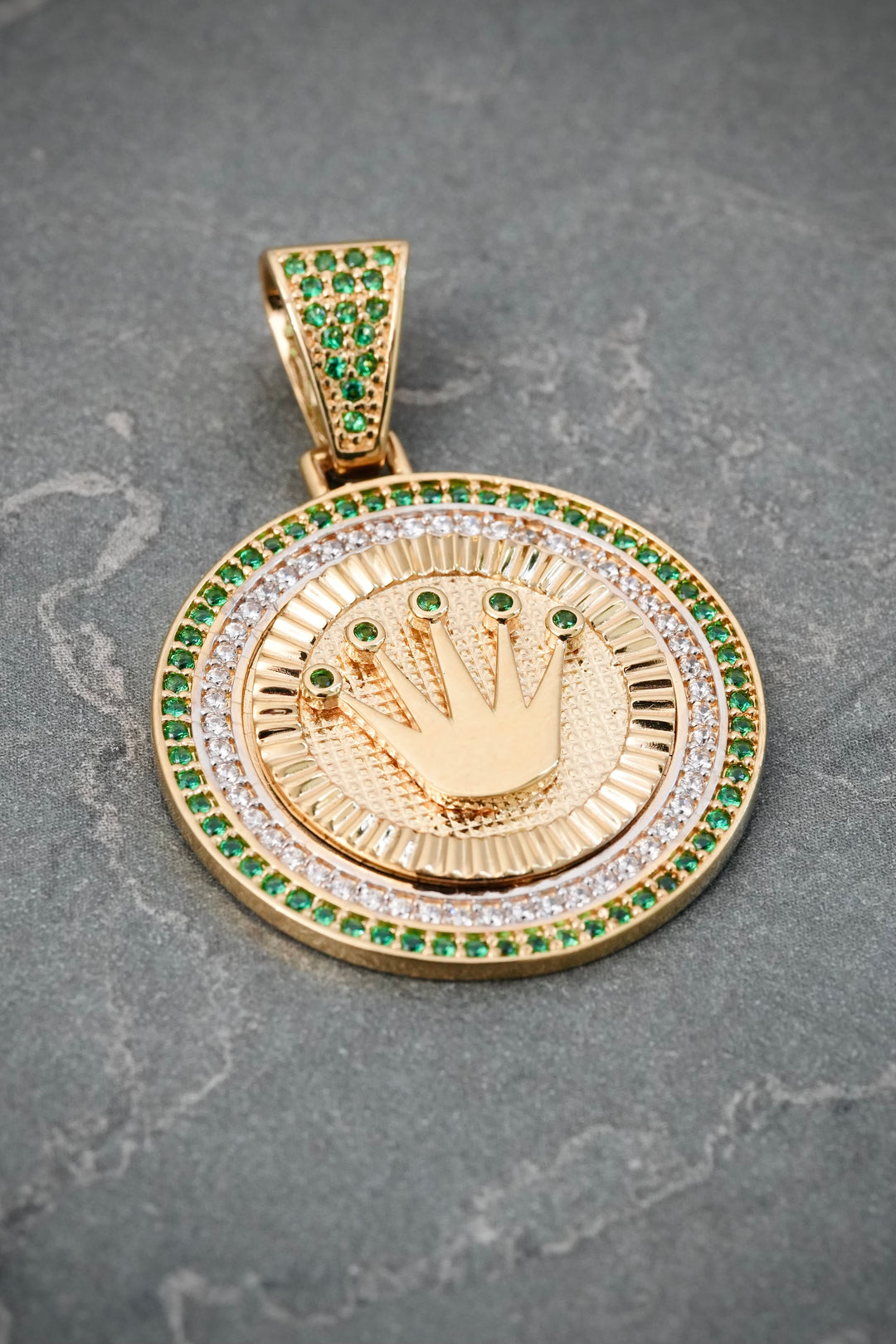 Dije Corona Rx 7gr / 3.7cm / 25mm — Oro Amarillo