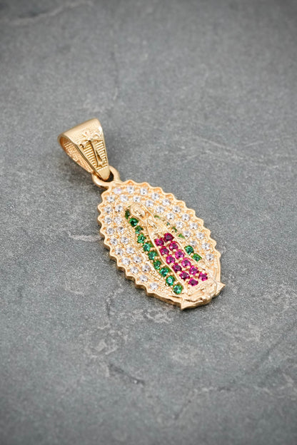 Dije Virgen de Guadalupe 2.1gr / 2.7cm / 11mm — Oro Amarillo