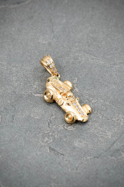Dije Carro F1 1.55gr / 2.3cm / 8mm — Oro Amarillo