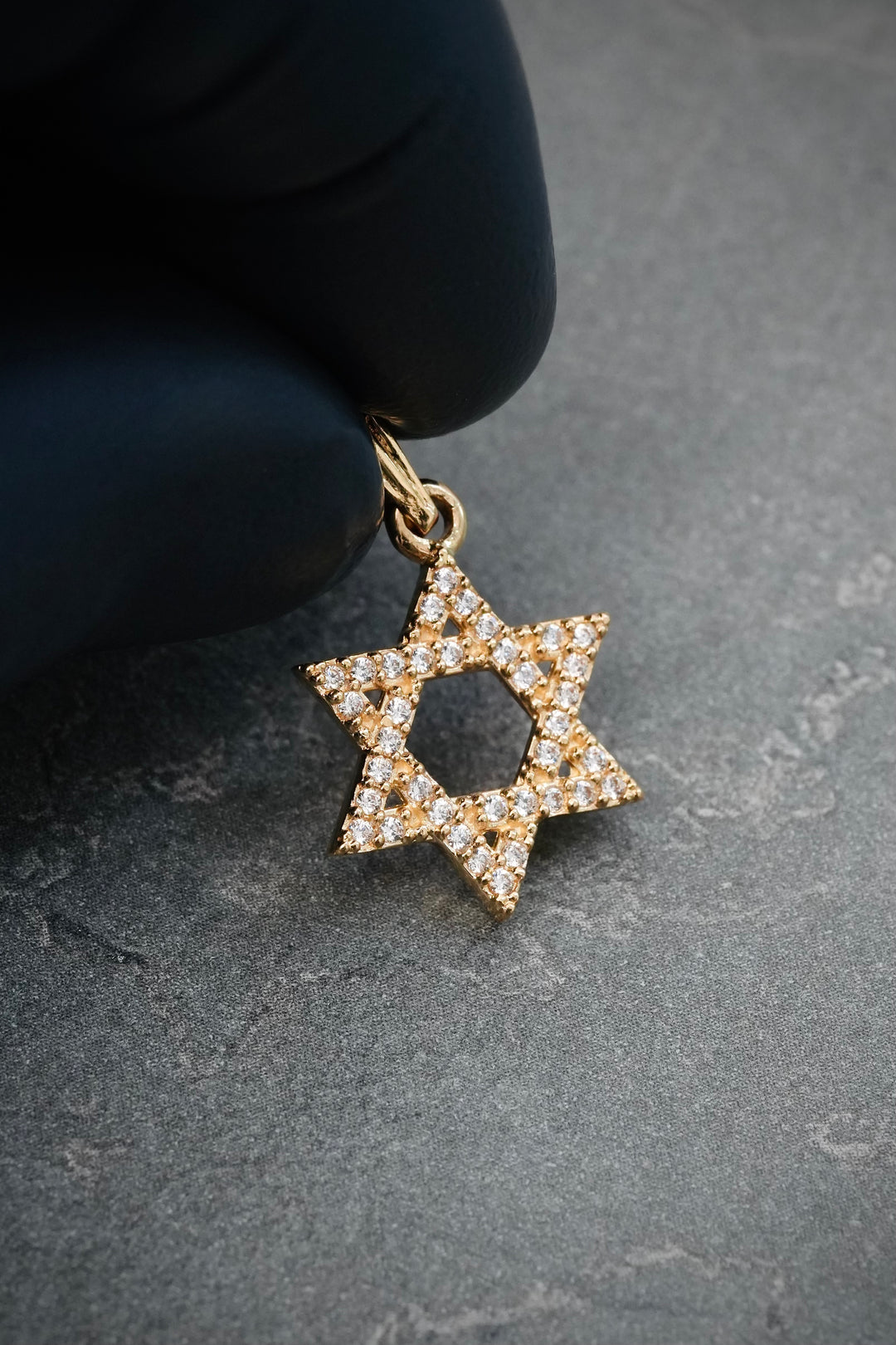 Dije Estrella de David 1.6gr / 2.2cm / 13.5mm — Oro Amarillo