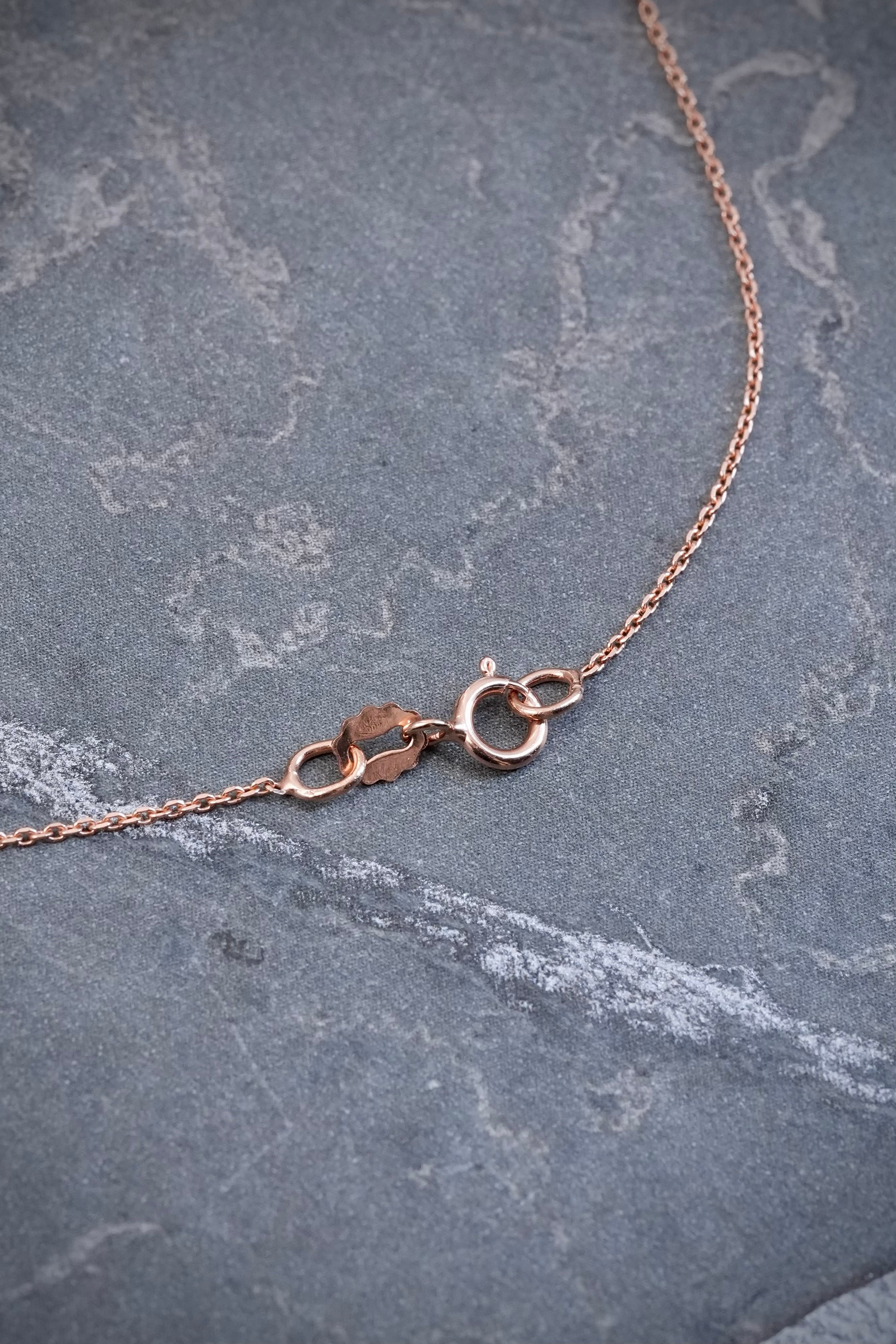 Cadena aro seguido 1.15gr / Largo 45cm / Oro Rosado italy +3 B