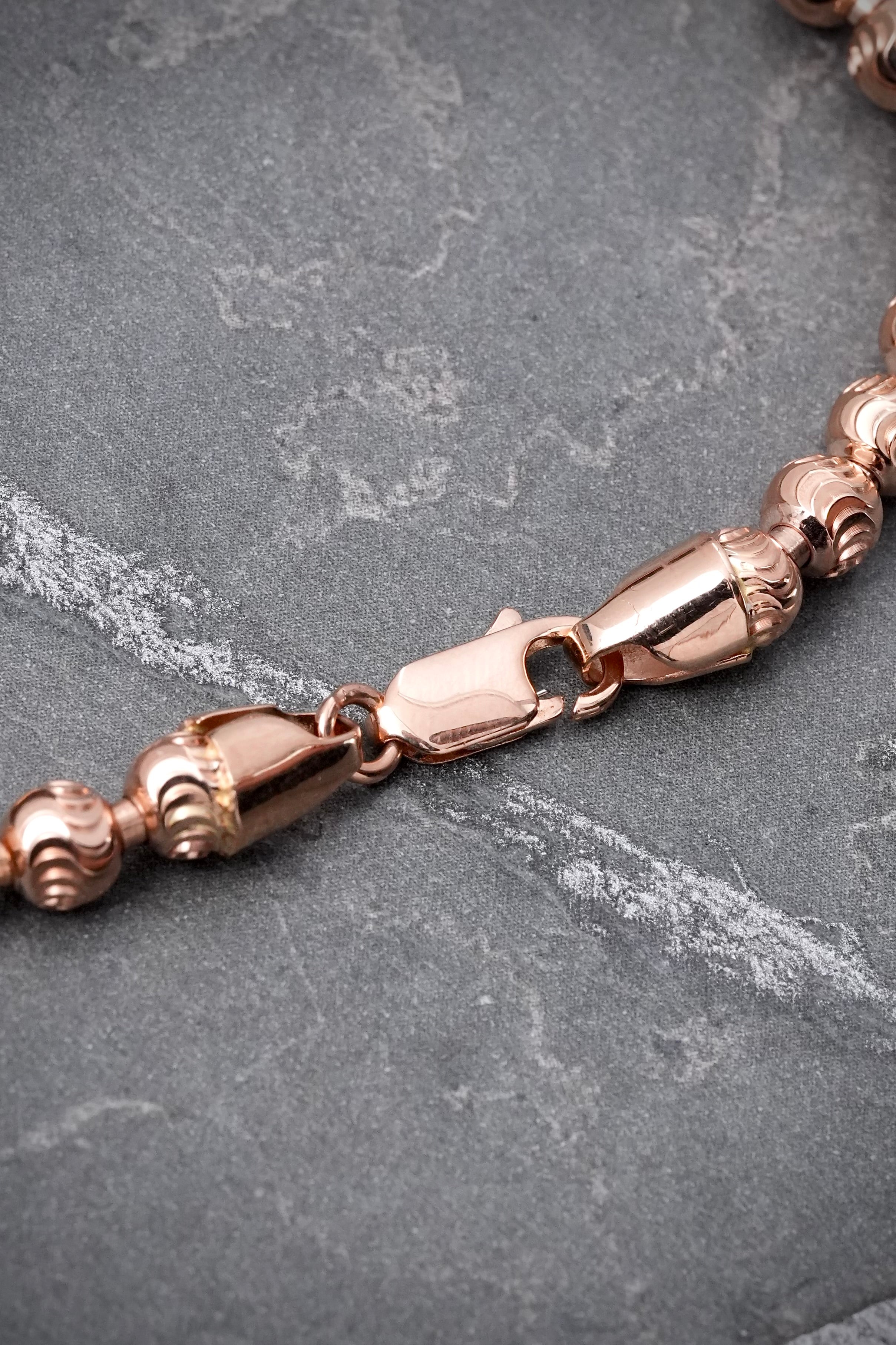 Cadena Militar Diamantada Luna 28.45gr / 60cm / 5mm — Oro Rosado