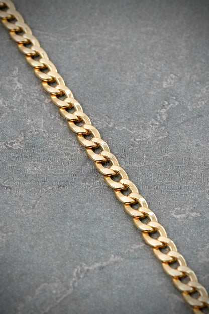 Pulso cubano 4.6gr / Largo 20.5cm / Oro Amarillo italy cte M