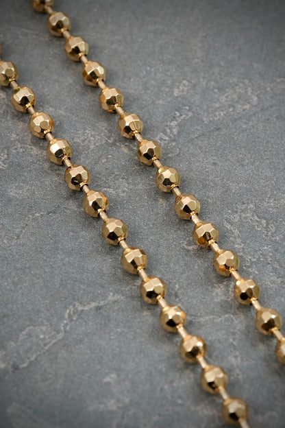 Cadena militar diamantada 22.35gr / Largo 60cm / Oro Amarillo italy +3 M