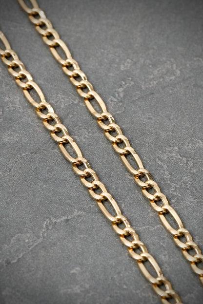 Cadena figaro 6.85gr / Largo 70cm / Oro Amarillo italy cte M