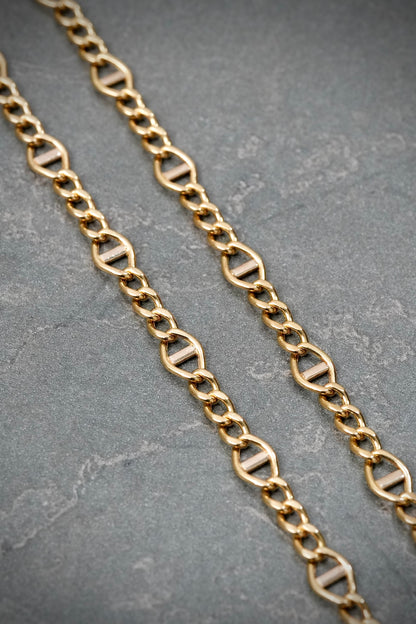 Cadena figaro 8.25gr / Largo 65cm / Oro Amarillo italy cte M