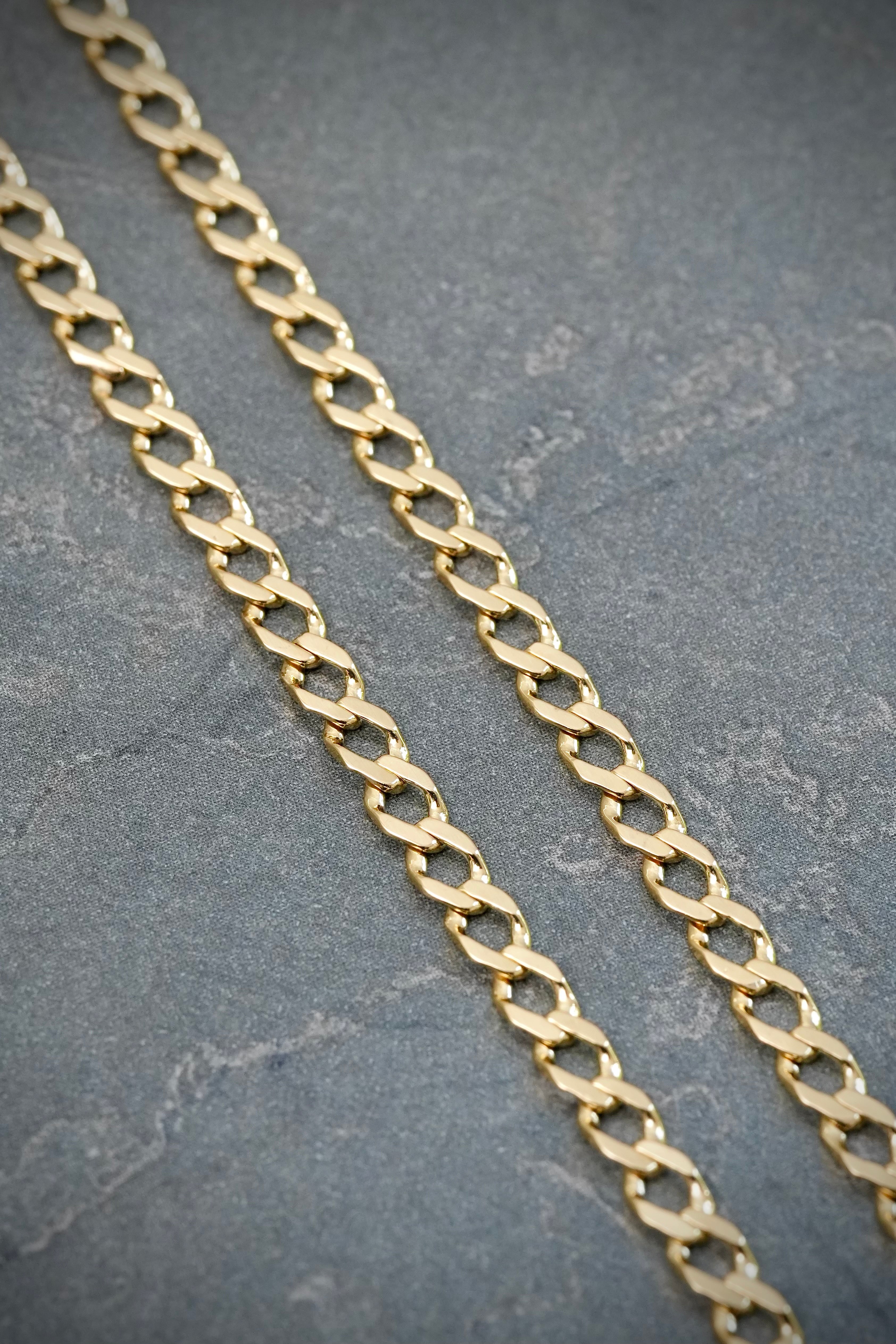 Cadena cubana 11.35gr / Largo 60cm / Oro Amarillo italy cte M