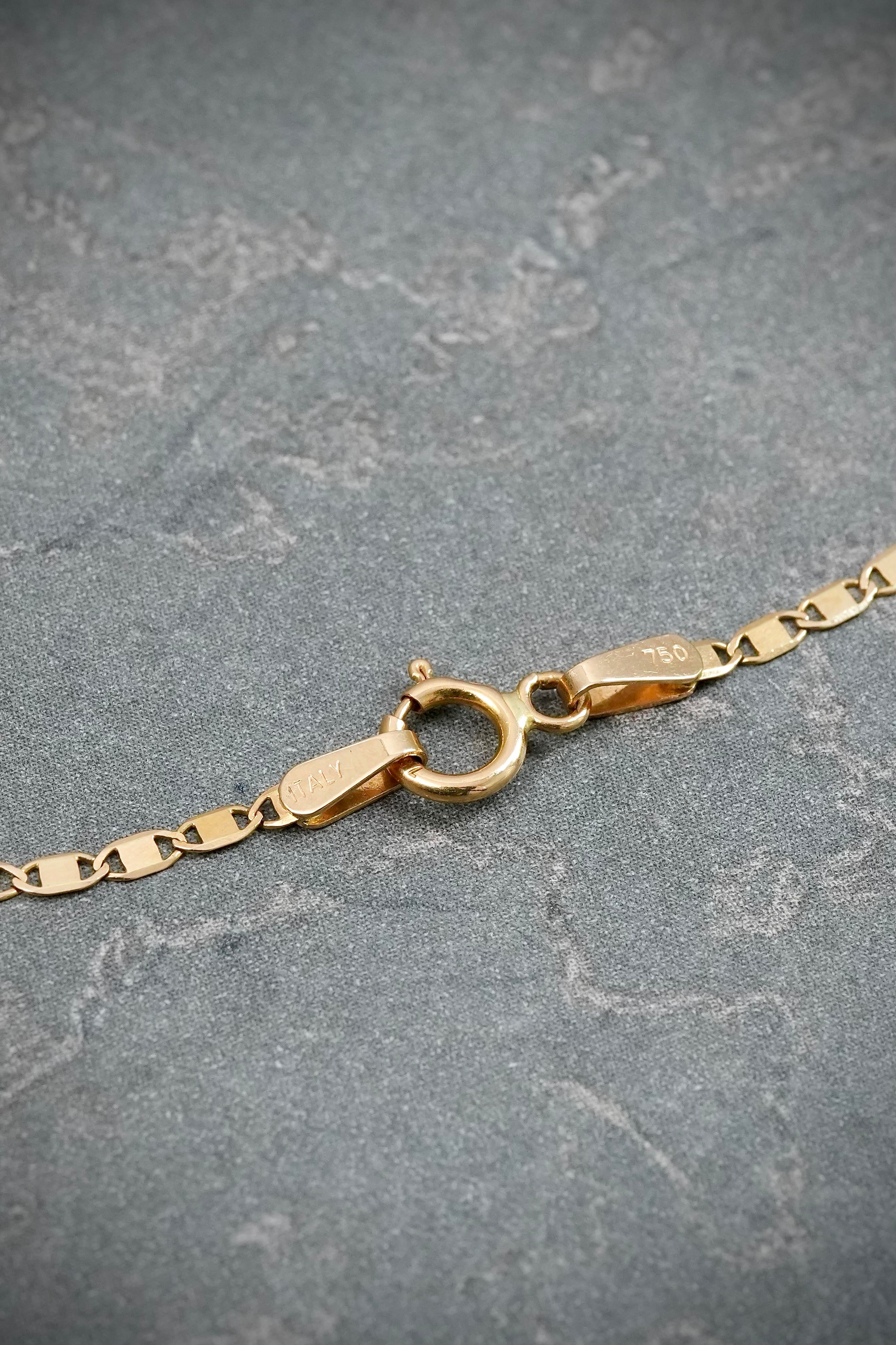 Cadena plana 1.8gr / Largo 45cm / Oro Amarillo italy +3 B