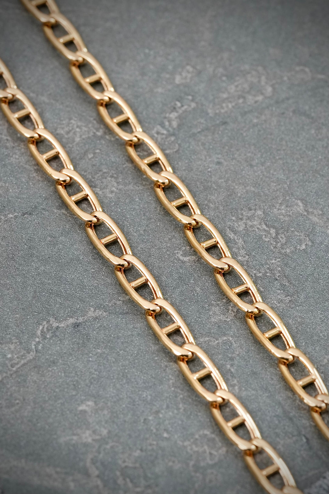 Cadena escalera 8.7gr / Largo 50cm — Oro Amarillo