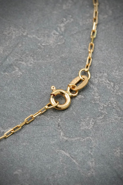 Cadena paper clip 2.2gr / Largo 50cm / Oro Amarillo italy +3 B