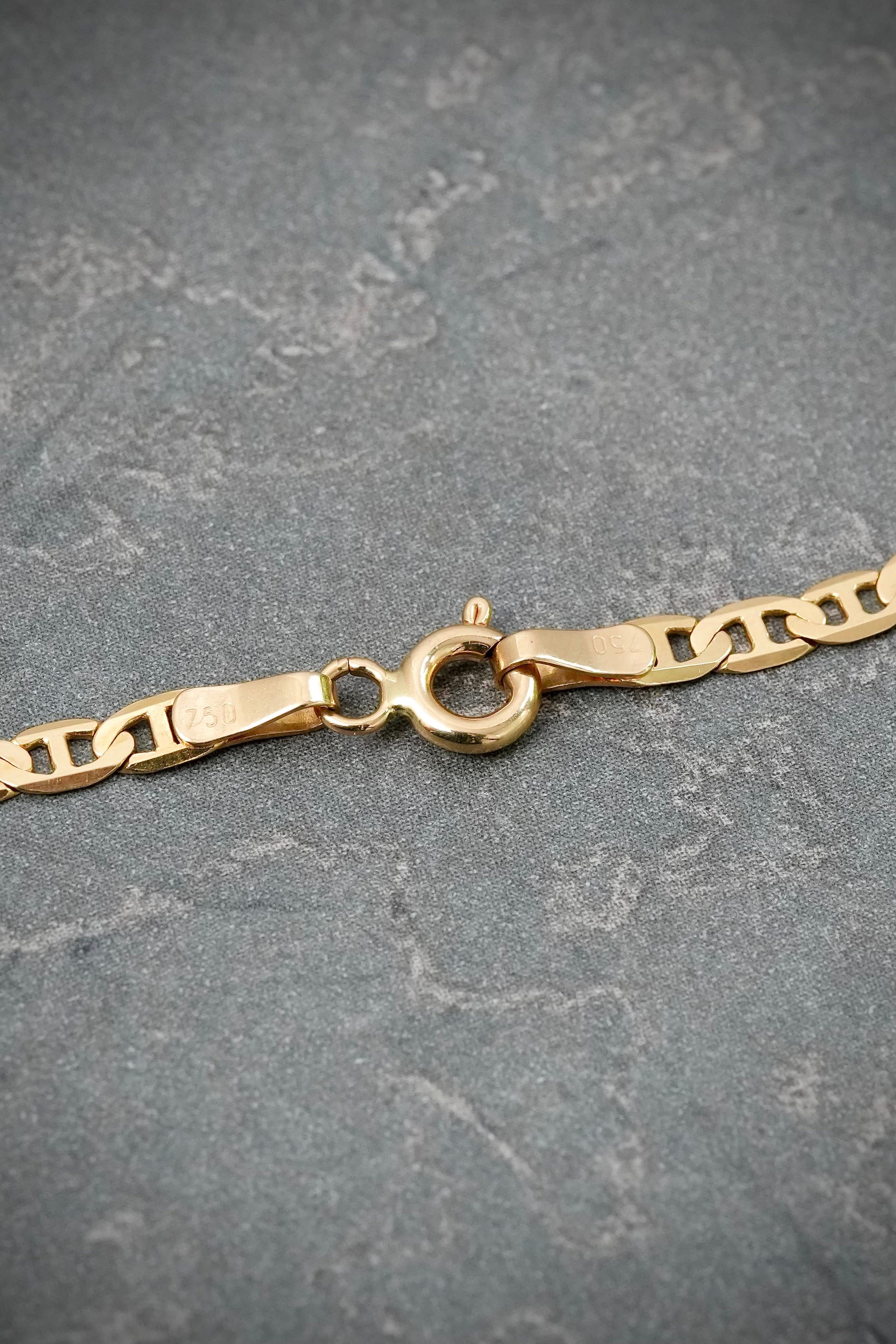 Cadena escalera 7.25gr / Largo 60cm / Oro Amarillo italy +3 B