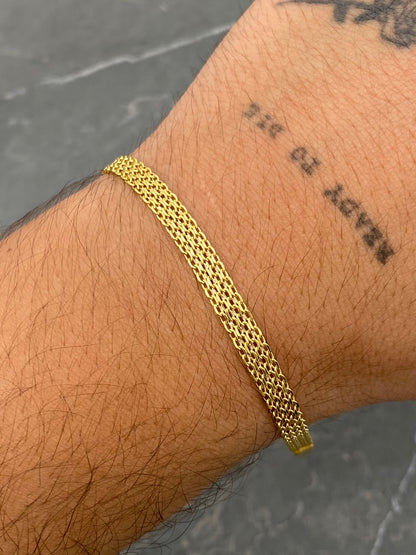 Pulso Chino 2.85gr / 20cm / 4.7mm — Oro Amarillo