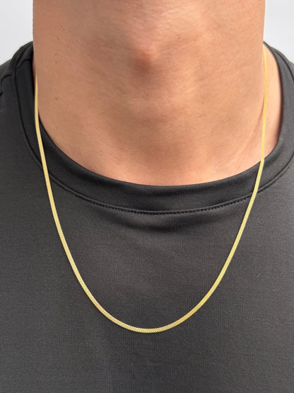 Cadena China 3.8gr / 60cm / 2mm — Oro Amarillo