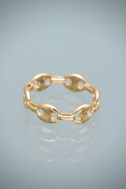 Anillo Gc Liso 3.6gr / Talla 6 1/4 — Oro Amarillo