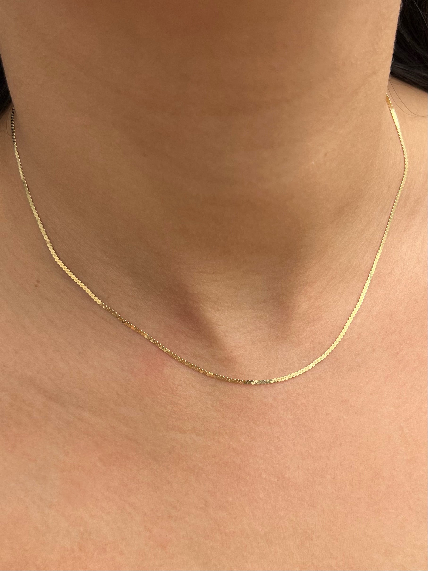 Cadena serpiente 2.6gr / Largo 40cm / Oro Amarillo italy +3 B