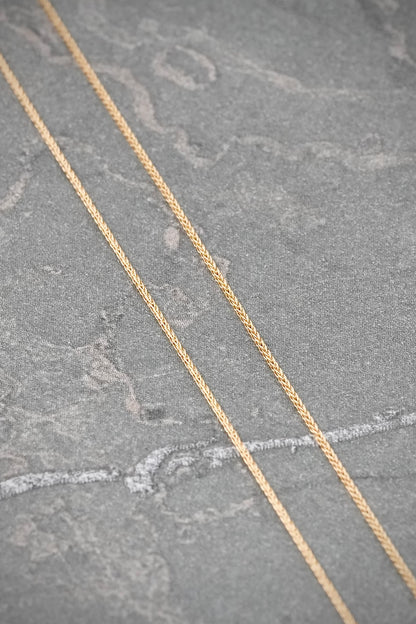 Cadena Mini Franco 0.6gr / 45cm / 0.45mm — Oro Amarillo