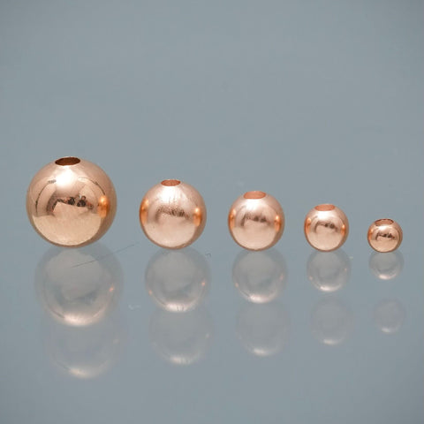 Bola lisa 3mm 0.05gr — Oro Rosado
