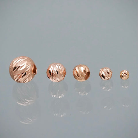 Bola diamantada 5mm 0.15gr — Oro Rosado