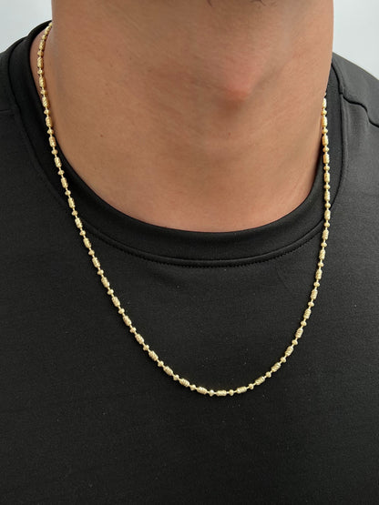 Cadena Palito Bolita 18.7gr / 60cm / 3mm — Oro Amarillo