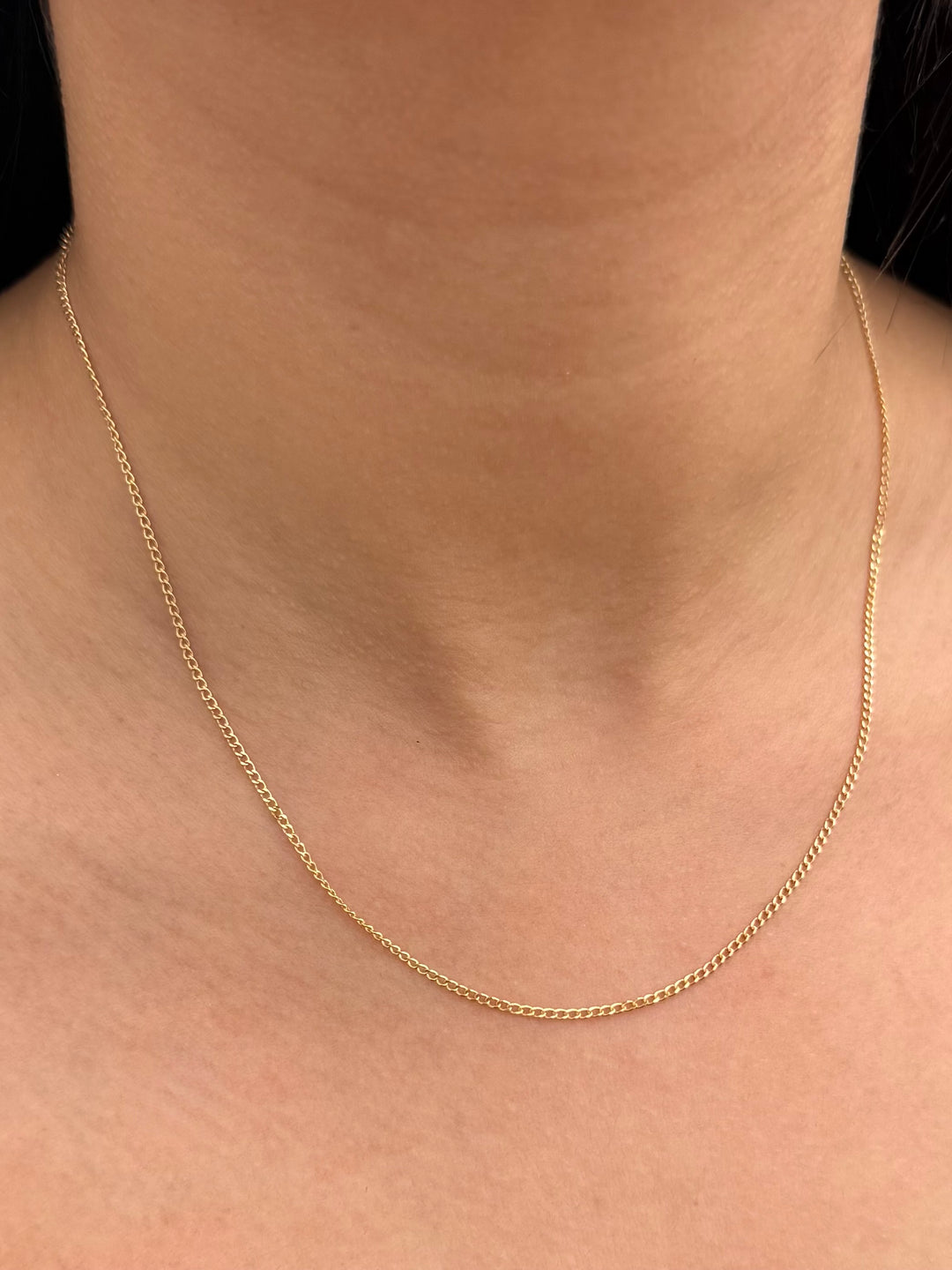 Cadena Cubana 1.8gr / 45cm / 1.4mm — Oro Amarillo