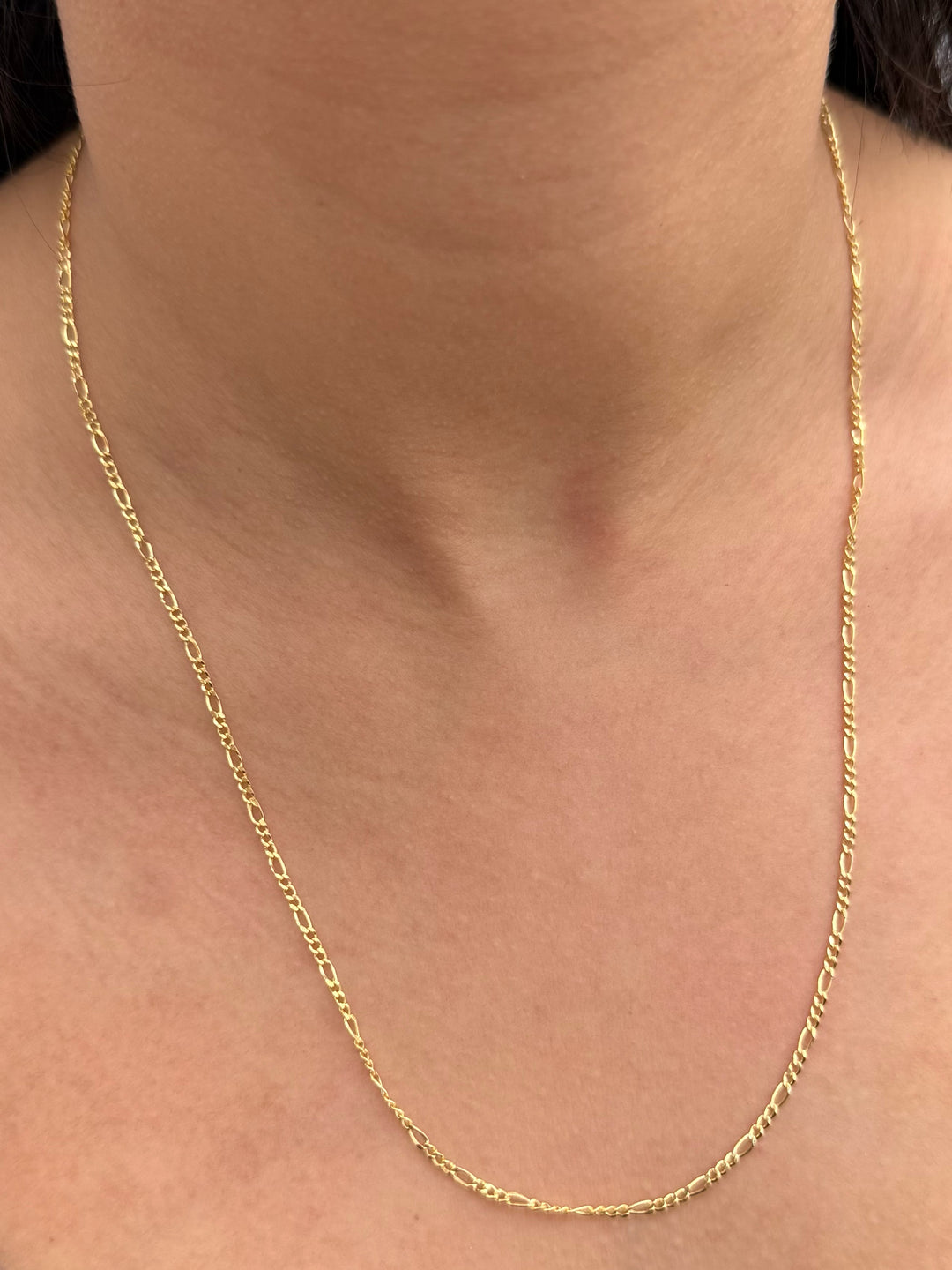 Cadena Figaro 2gr / 55cm / 1.9mm — Oro Amarillo