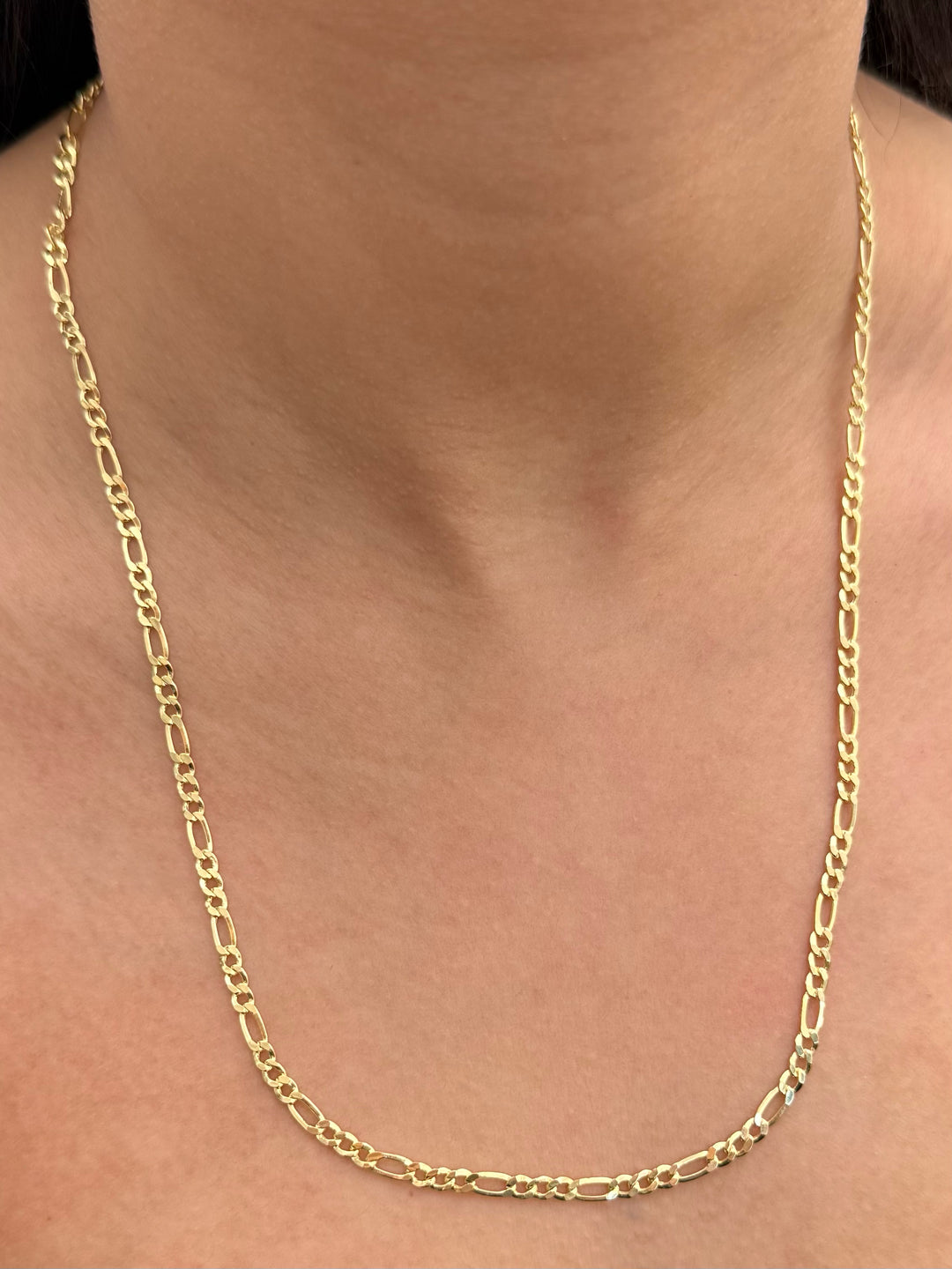 Cadena Figaro 5.15gr / 55cm / 3.3mm — Oro Amarillo