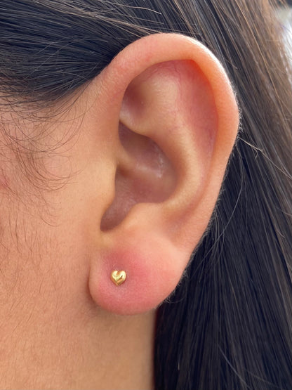 Topos corazon 0.4gr / Largo 0.3cm — Oro Amarillo