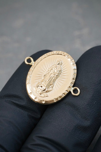 Herraje Virgen Guadalupe 1.45gr / 2.2cm / 20.7mm — Oro Amarillo