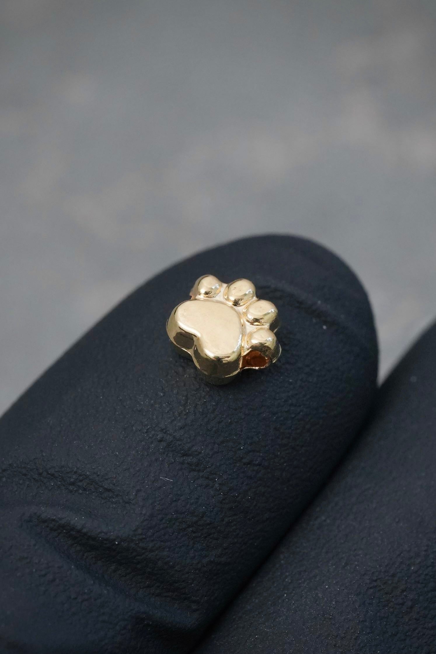 Herraje Huella 0.2gr / 0.6cm / 5.8mm — Oro Amarillo