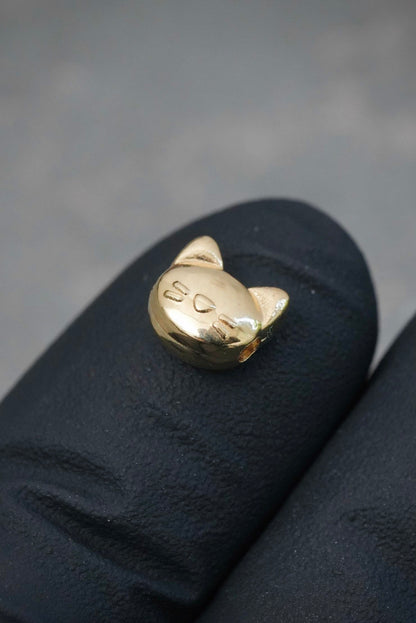 Herraje Gato 0.25gr / 0.7cm / 6.5mm — Oro Amarillo