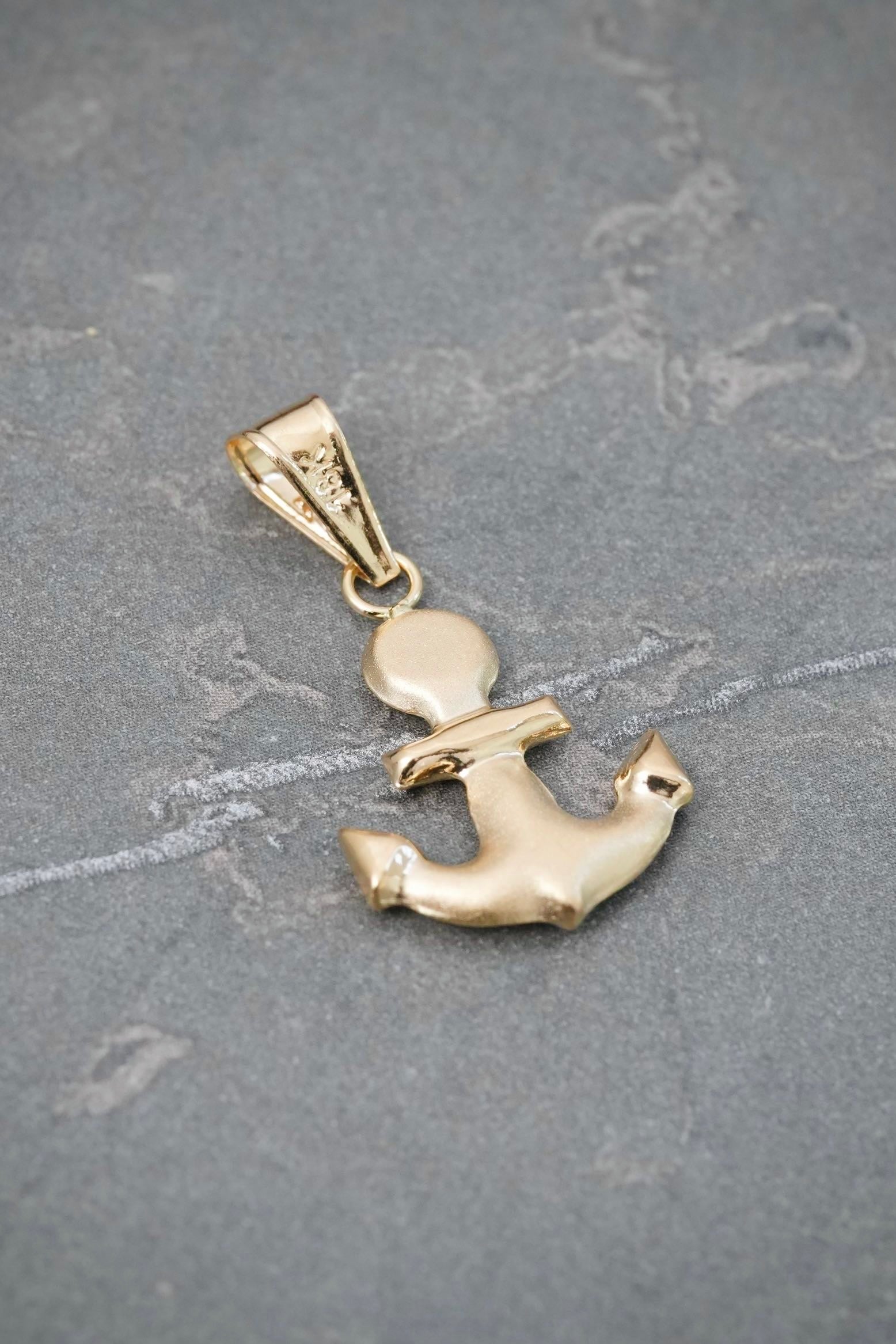 Dije Ancla 1gr / 2.8cm / 15mm — Oro Amarillo