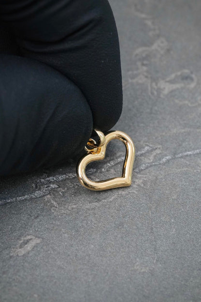 Dije Corazon 0.45gr / 1.6cm / 12.8mm — Oro Amarillo