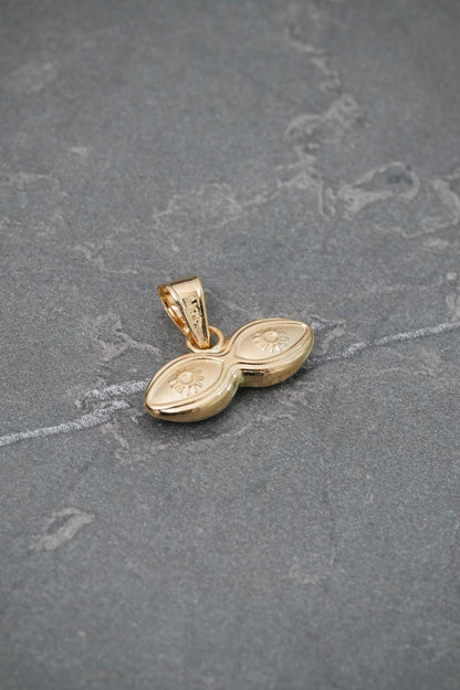 Dije Ojo Santa Lucia 0.65gr / 1.4cm / 17.1mm — Oro Amarillo
