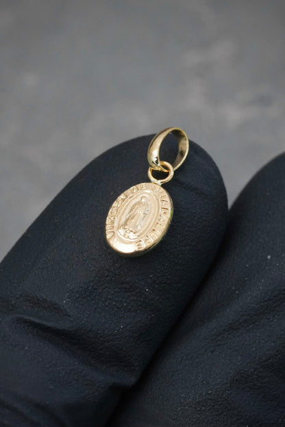 Dije Virgen de Guadalupe 0.3gr / 1.5cm / 6.3mm — Oro Amarillo