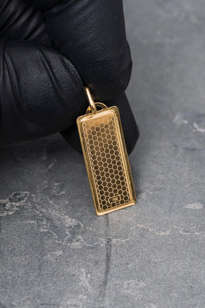 Dije virgen maria 1.1gr / Largo 2.9cm — Oro Amarillo