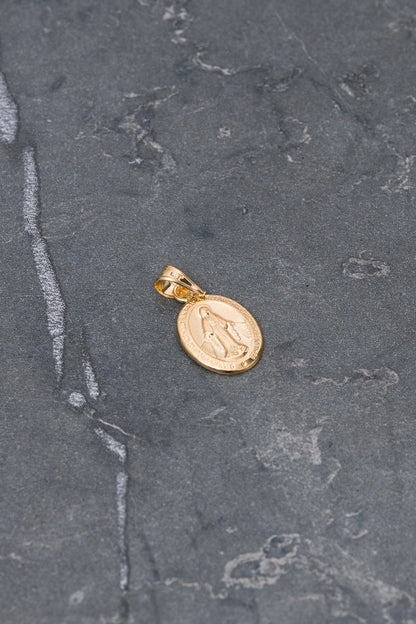 Dije virgen de la milagrosa 0.55gr / Largo 2.0cm — Oro Amarillo