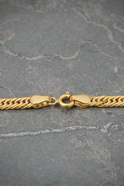 Cadena Cubana 7.4gr / 60cm / 3.7mm — Oro Amarillo
