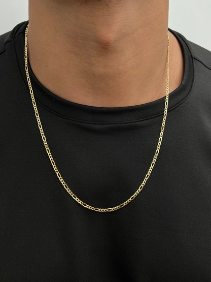 Cadena figaro 3.1gr / Largo 60cm / Oro Amarillo italy cte M